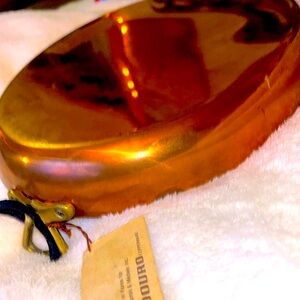Vintage Douro copper ware oval pan